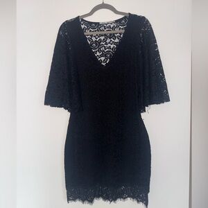 Urban Outfitters Kimchi Blue Black Lace Dress Size M